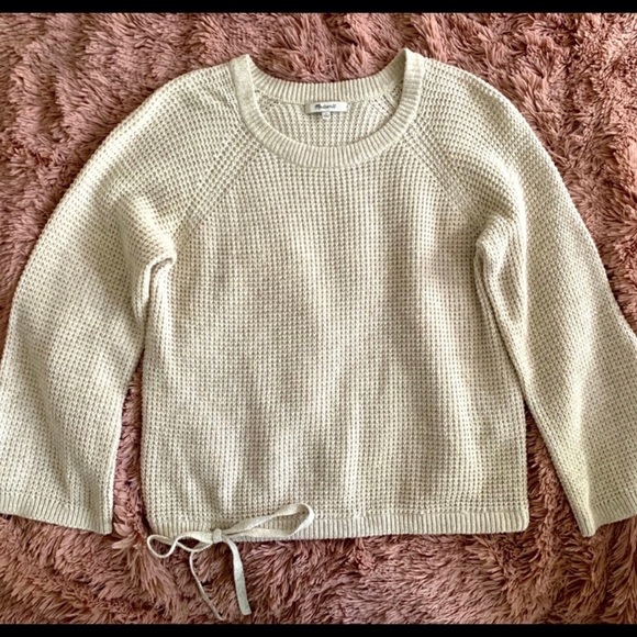 Madewell Sweaters - Madewell Cream Knit Bell Sleeve Sweater